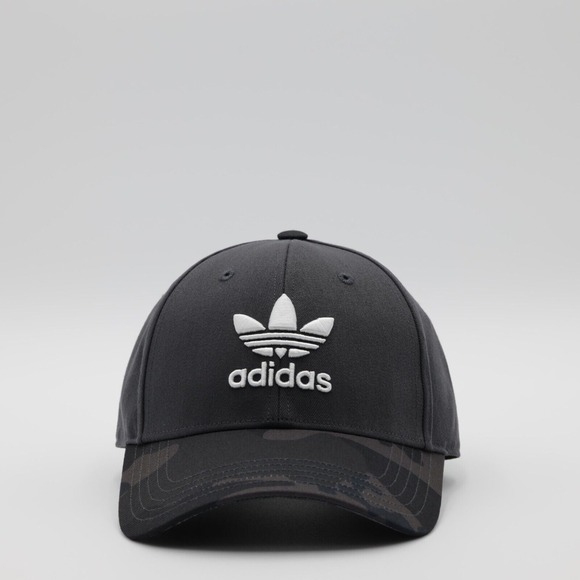 Adidas Originals Men's Adjustable Camo Baseball Cap Black One Size Fit - Picture 1 of 9